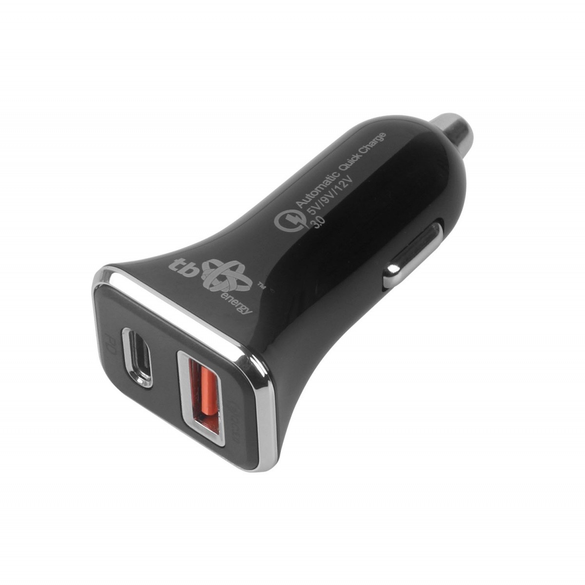 Avtomobilski polnilnik USB A+C s hitrim polnjenjem (QC)