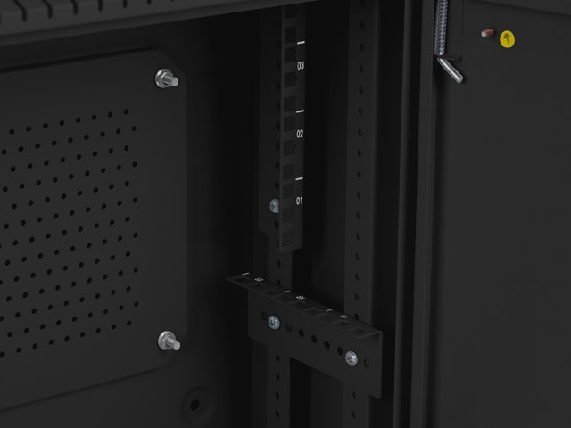 Lanberg Rack omarica, viseča, 19", 4U+3U, 540x200mm, črna 6