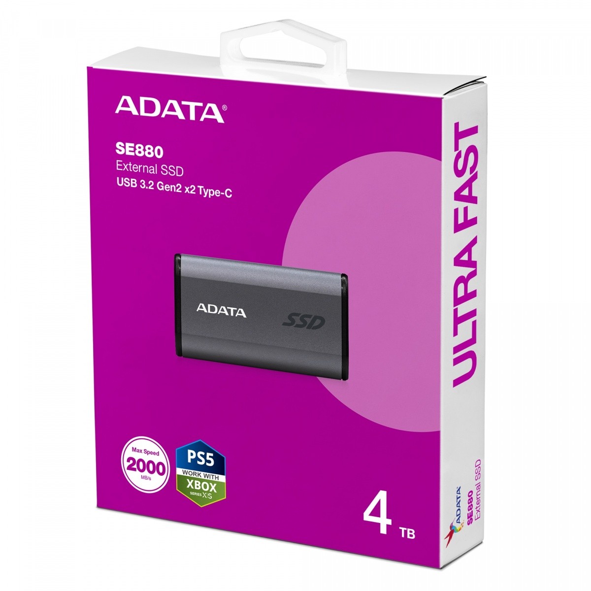Zunanji SSD disk Adata SE880 4TB USB 3.2A/C Gen2x2 2