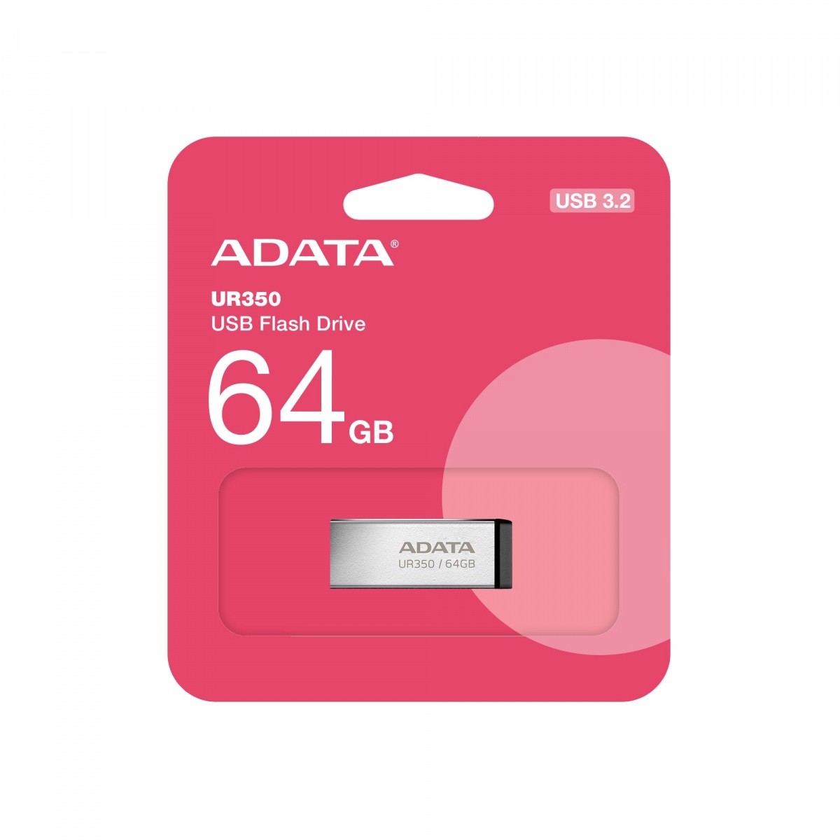 USB ključek 64GB UR350 USB 3.2 Gen1, kovinski, črn 5