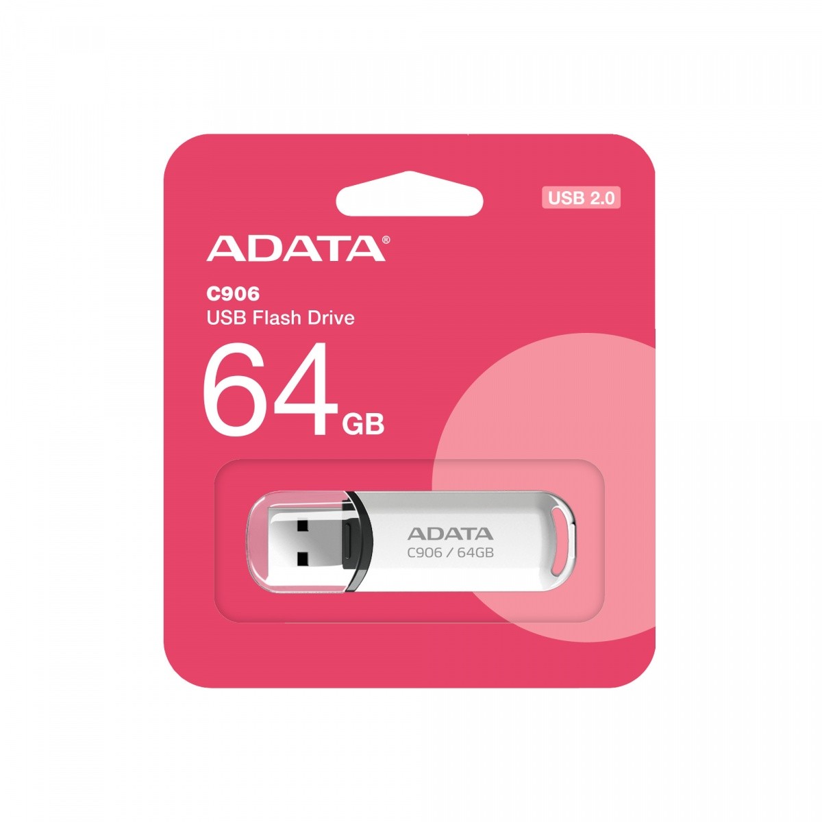 USB ključek 64GB, C906, USB 2.0, bela