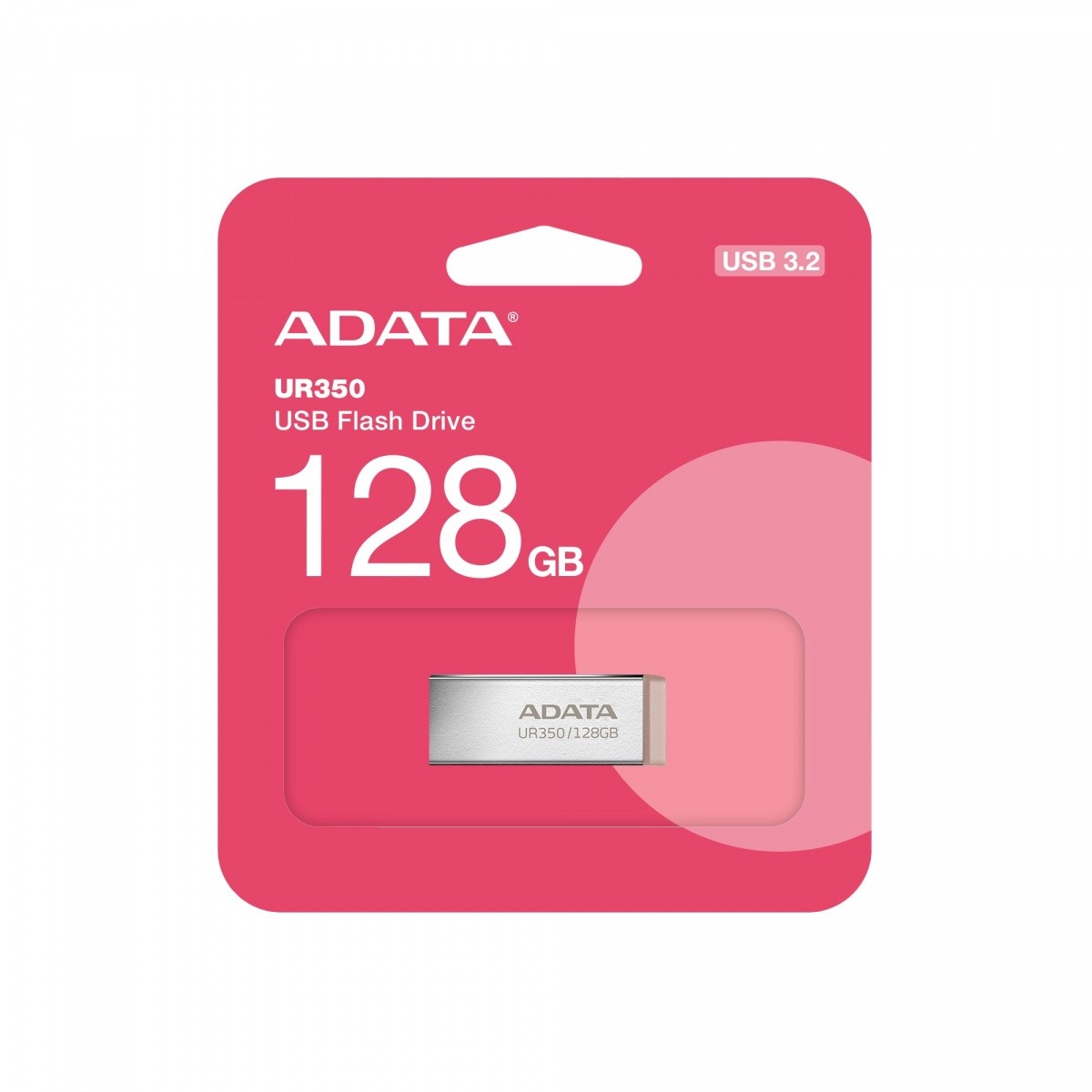 USB ključek 128GB, UR350, USB 3.2 Gen1, kovinski, rjav 2