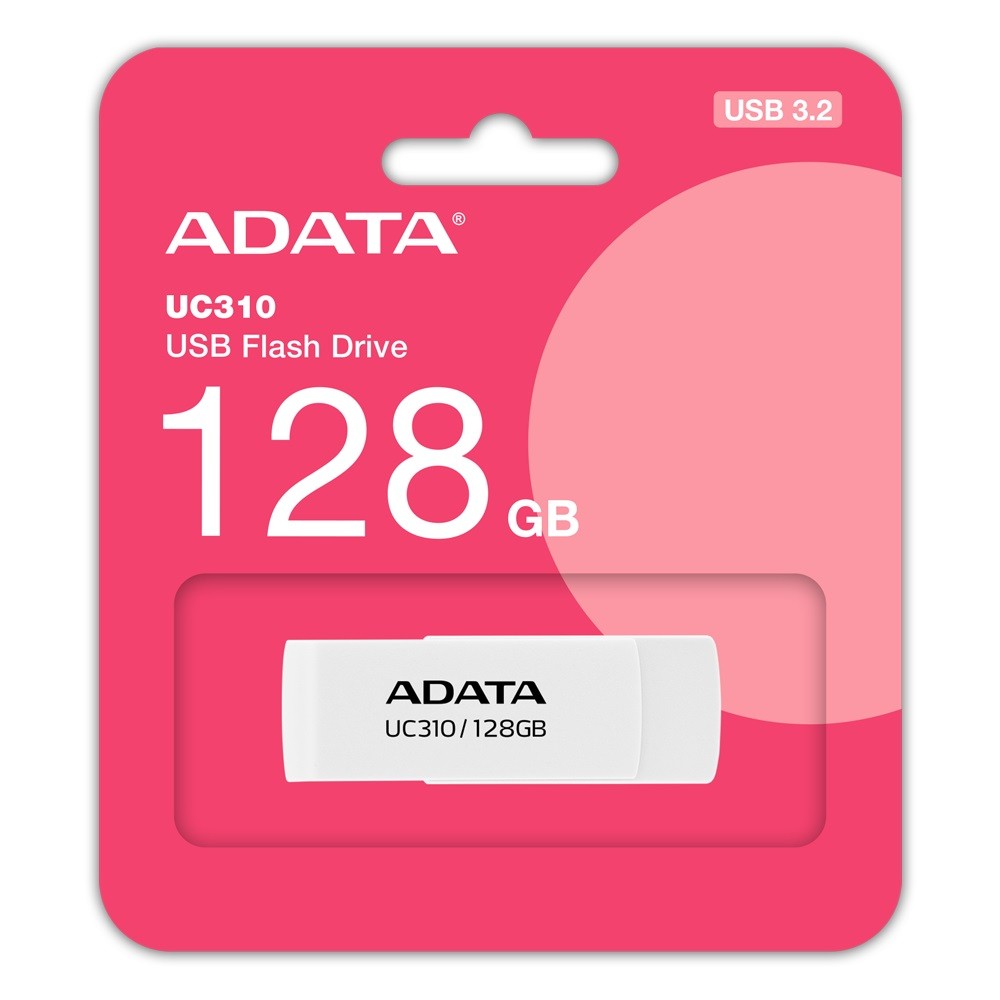 USB ključek Adata UC310 128GB, USB 3.2, bel 2