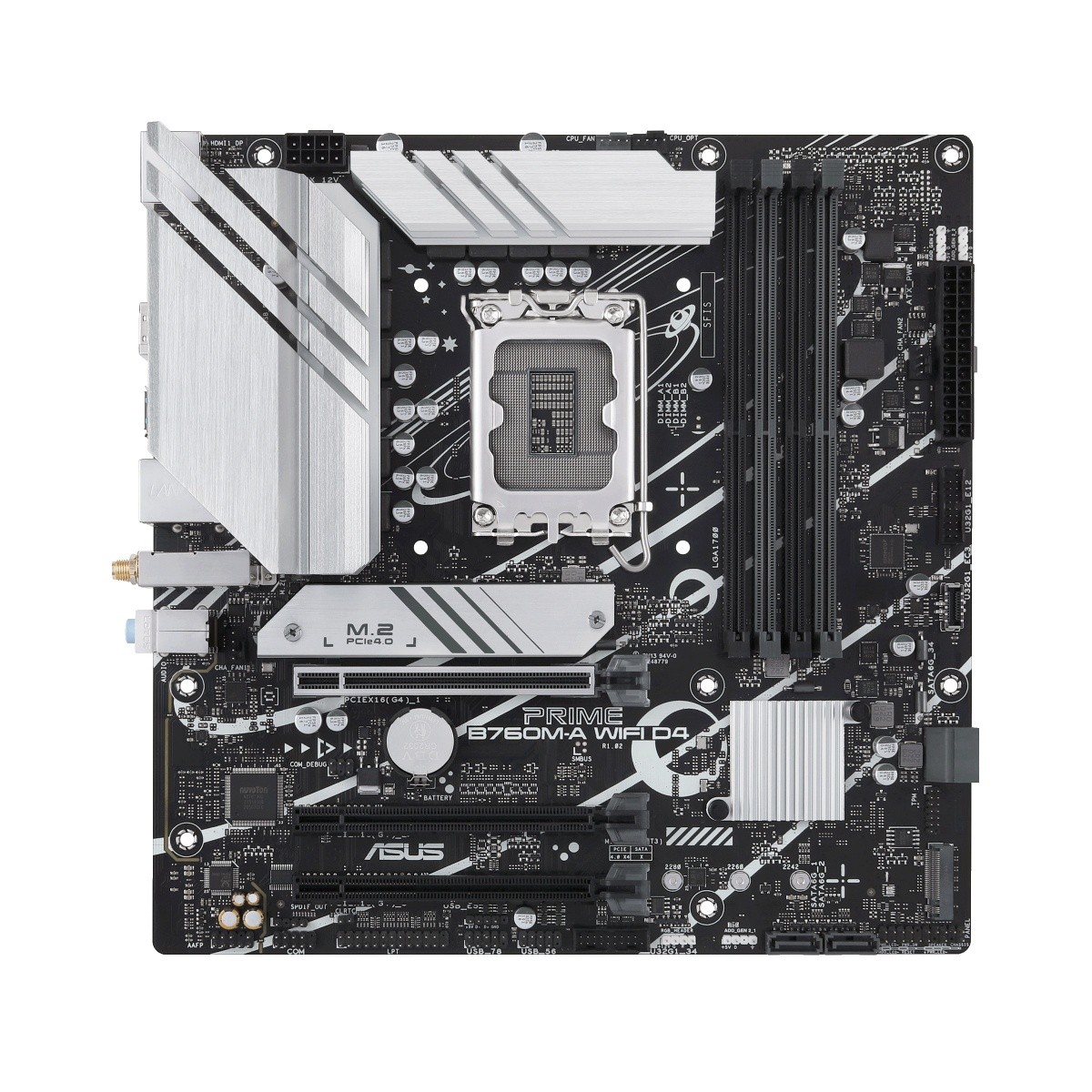 Matična plošča Asus Prime B760M-A WIFI D4 (s1700, 4xDDR4, HDMI, mATX)