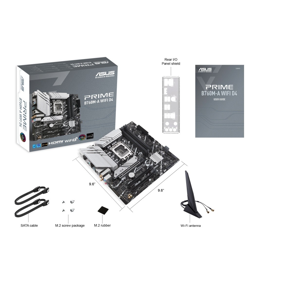 Matična plošča Asus Prime B760M-A WIFI D4 (s1700, 4xDDR4, HDMI, mATX) 6