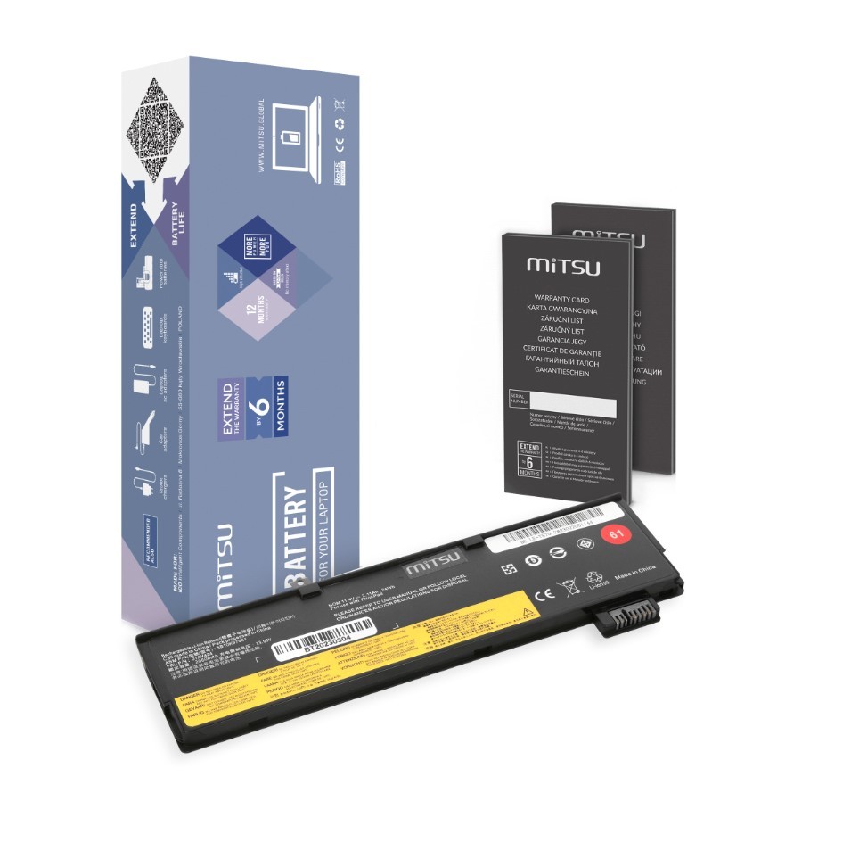 Baterija za Lenovo Thinkpad T470 T570 SB10K97582