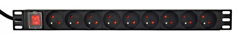 Razdelilna letev Rack PDU 9x FR, 1U, 16A, FR, 2m