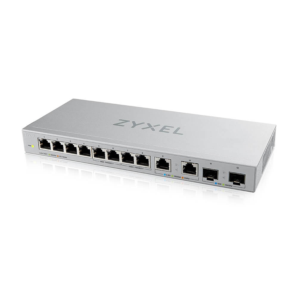 Upravljano stikalo Gigabit 12-portno (8x1G, 2x2.5G, 2xSFP+) XGS1010-12 4