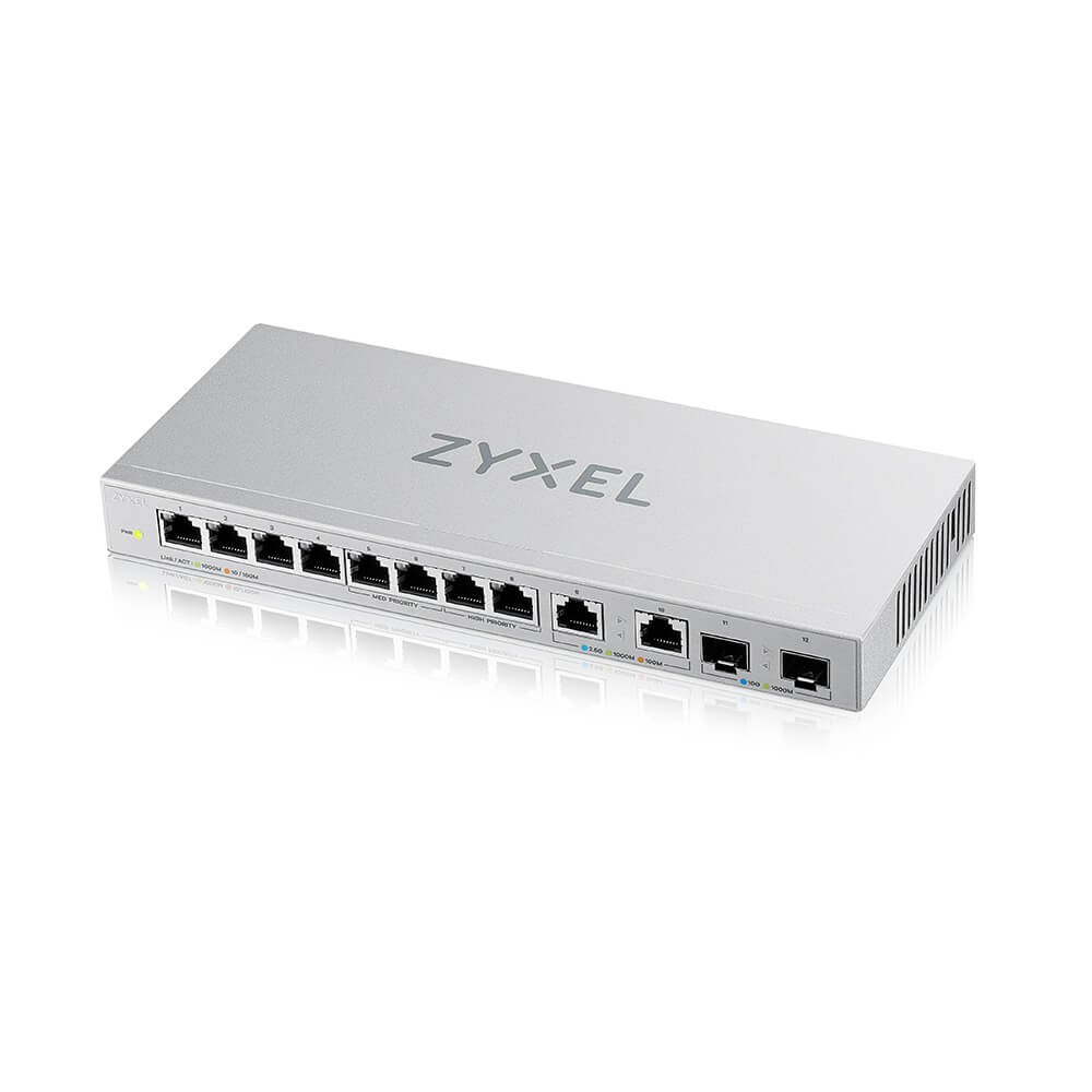 Upravljano stikalo Gigabit 12-portno (8x1G, 2x2.5G, 2xSFP+) XGS1010-12 5