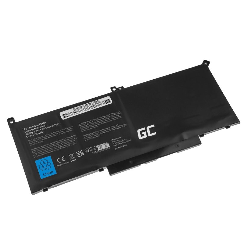 Baterija F3YGT 7,6V 6200mAh za Dell Latitude 7280, 7290, 7380, 7490 2