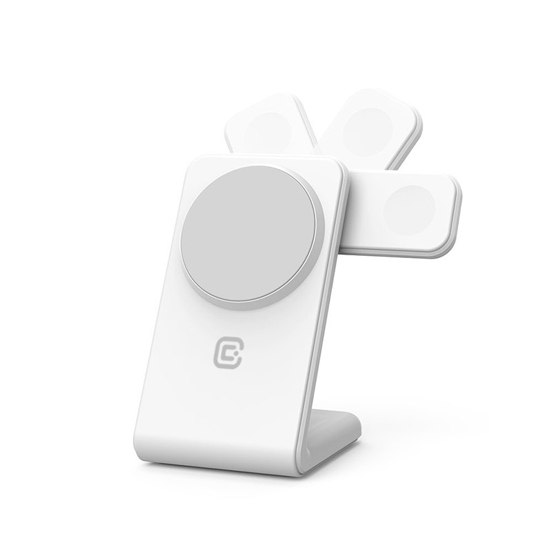Brezžični polnilnik MagSpot Stand 3v1 z MagSafe za iPhone, Apple Watch in AirPods (bel) 6