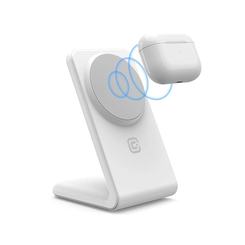 CRONG Bežični punjač MagSpot Stand 2u1 za iPhone i AirPods 2