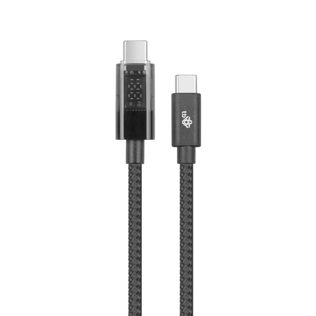 USB-C v USB-C kabel, 1m, z LED indikatorjem polnenja (100W) 4
