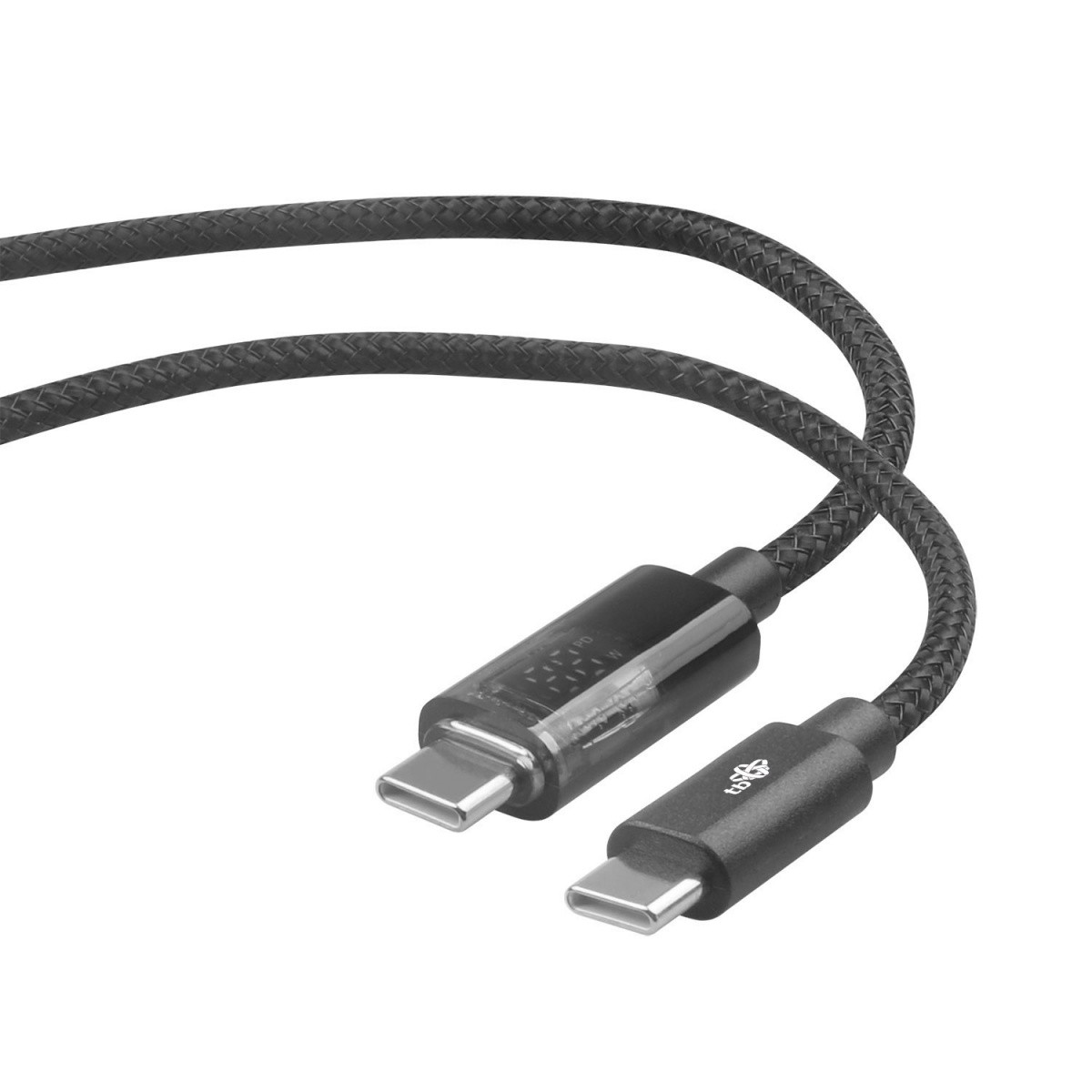 USB-C v USB-C kabel, 1m, z LED indikatorjem polnenja (100W) 6