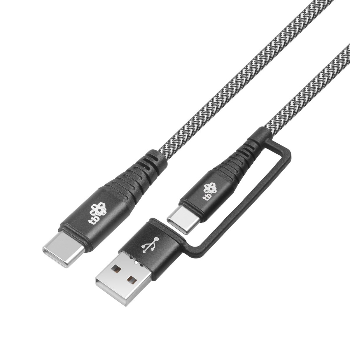 Kabel 2v1: USB-C na USB-C s priključkom USB-A, 1.2 m 2