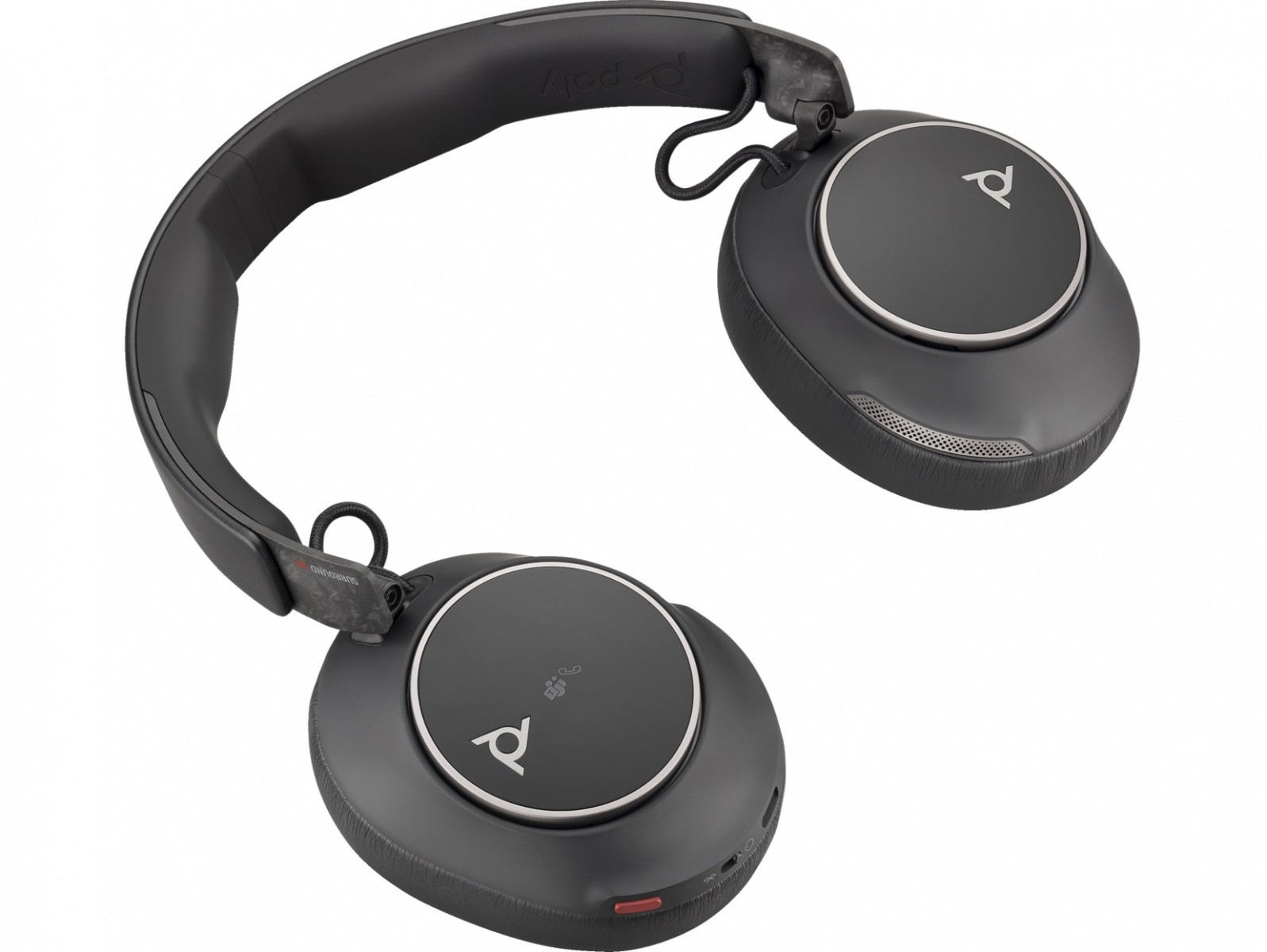 POLY Voyager Surround 80 UC MS slušalke, USB-C + USB-C/A adapter 4