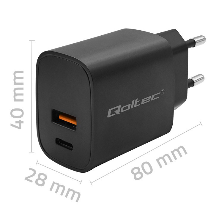 GaN Power Pro 30W polnilnik USB-C + USB 3