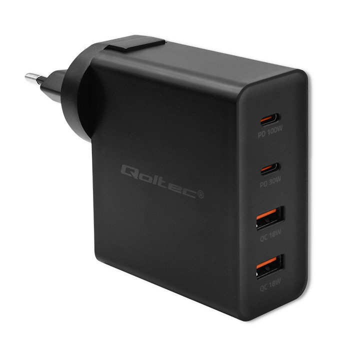 GaN Power Pro 130W polnilnik 2xUSB-C + 2xUSB