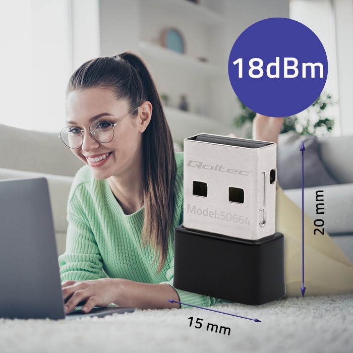 Ultra hiter Wi-Fi USB adapter AC 650Mbps 6