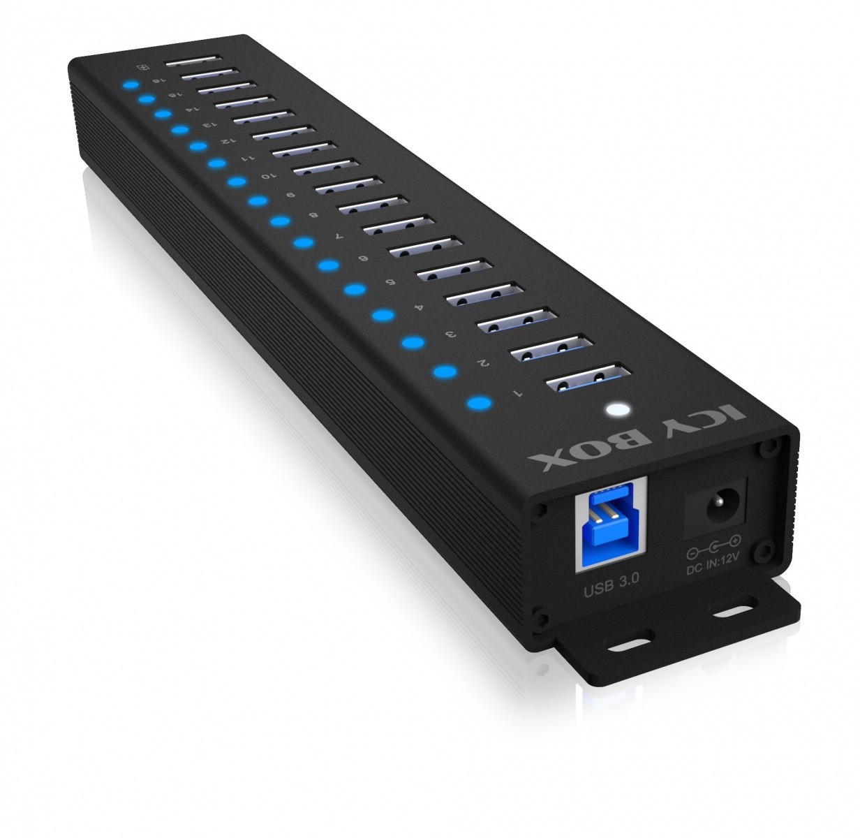 USB HUB 16+1 portov IB-HUB1717, 96W napajalnik 4