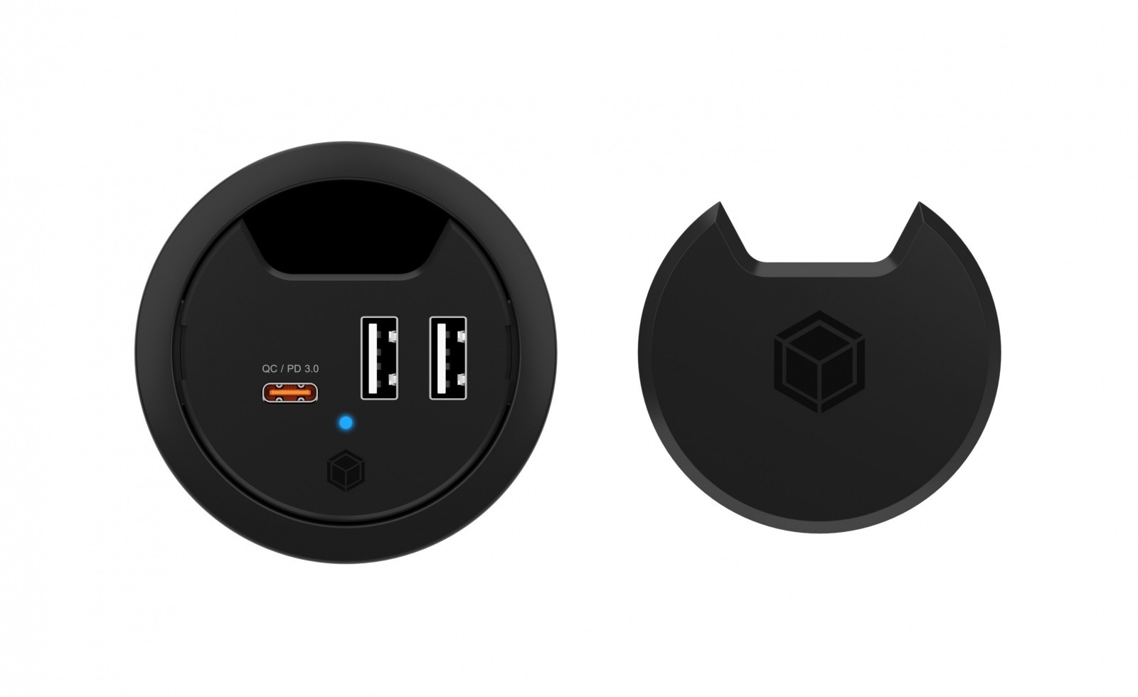 Namizni polnilnik IB-HUB1407, 3 USB priključki 3