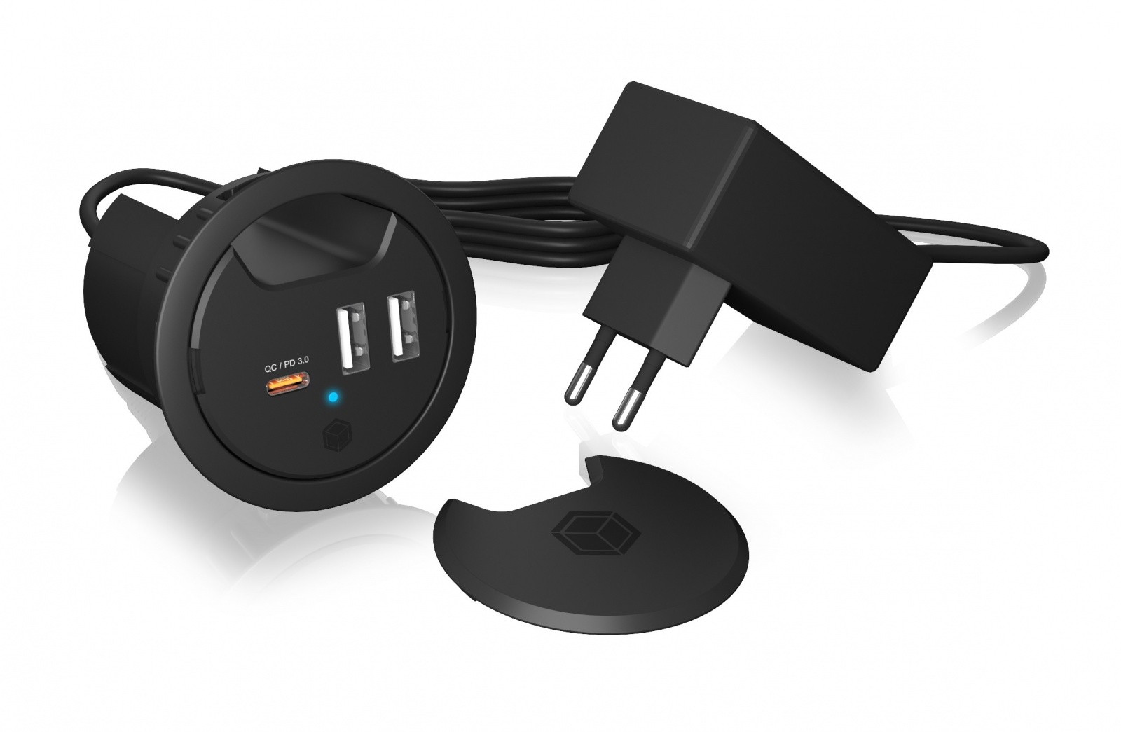 Namizni polnilnik IB-HUB1407, 3 USB priključki 6