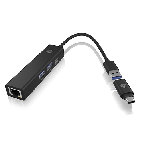 4v1 HUB IB-HUB1439-LAN z USB-C, USB-A in LAN 2