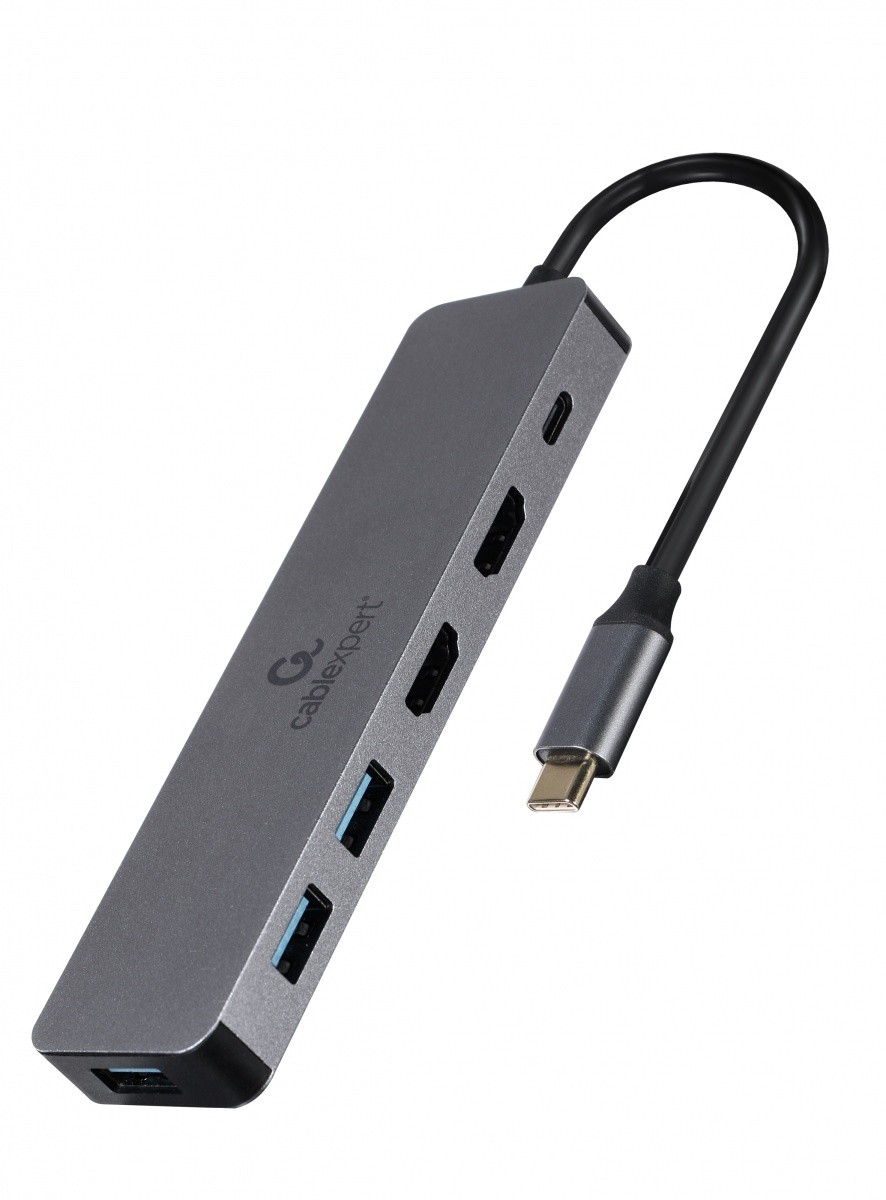 Gembird USB-C Hub z napajanjem (PD), HDMI, 3x USB 3.0