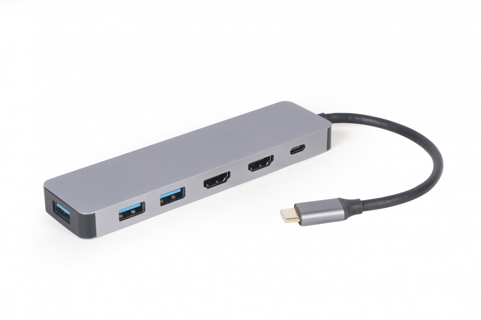 Gembird USB-C Hub z napajanjem (PD), HDMI, 3x USB 3.0 3
