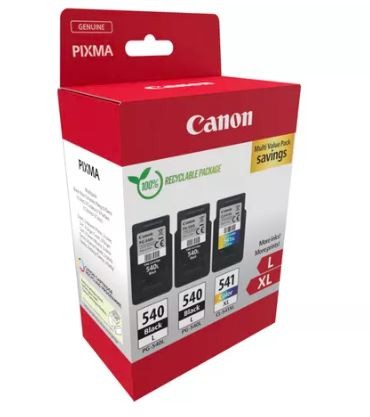 Paket dveh črnih in barvne XL kartuše, PG-540Lx2/CL-541XL 2