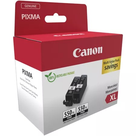 Canon Tiskalni črnilo PGI-550XL BLACK TWIN (2 kosa) 2