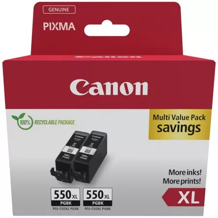 Canon Tiskalni črnilo PGI-550XL BLACK TWIN (2 kosa)