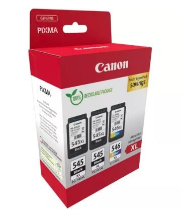 Multipack dveh črnih in barvne XL kartuše, PG-545XLx2/CL-546XL 2