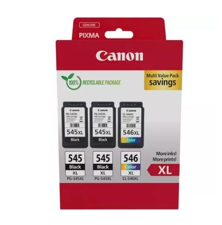 Multipack dveh črnih in barvne XL kartuše, PG-545XLx2/CL-546XL