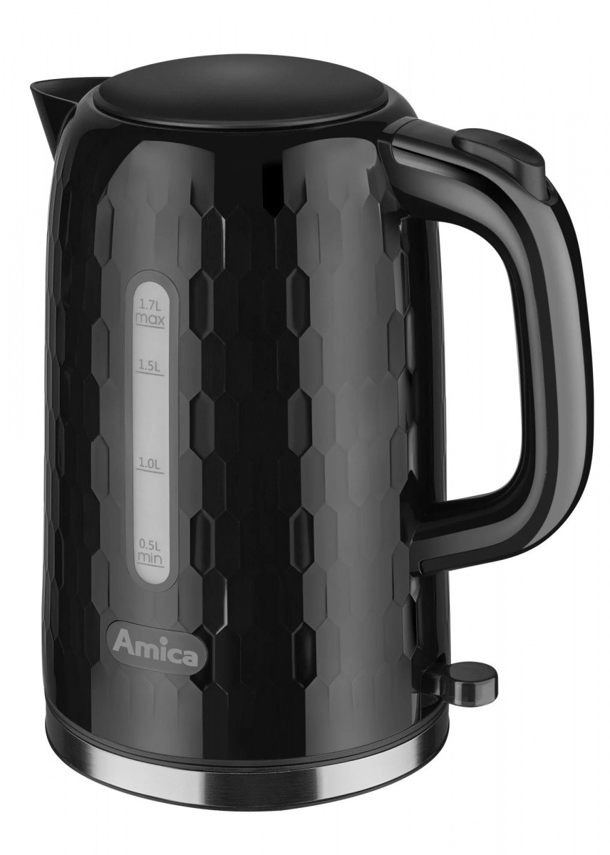 Amica KM3010 električni kuhalnik vode 1.7L, črn