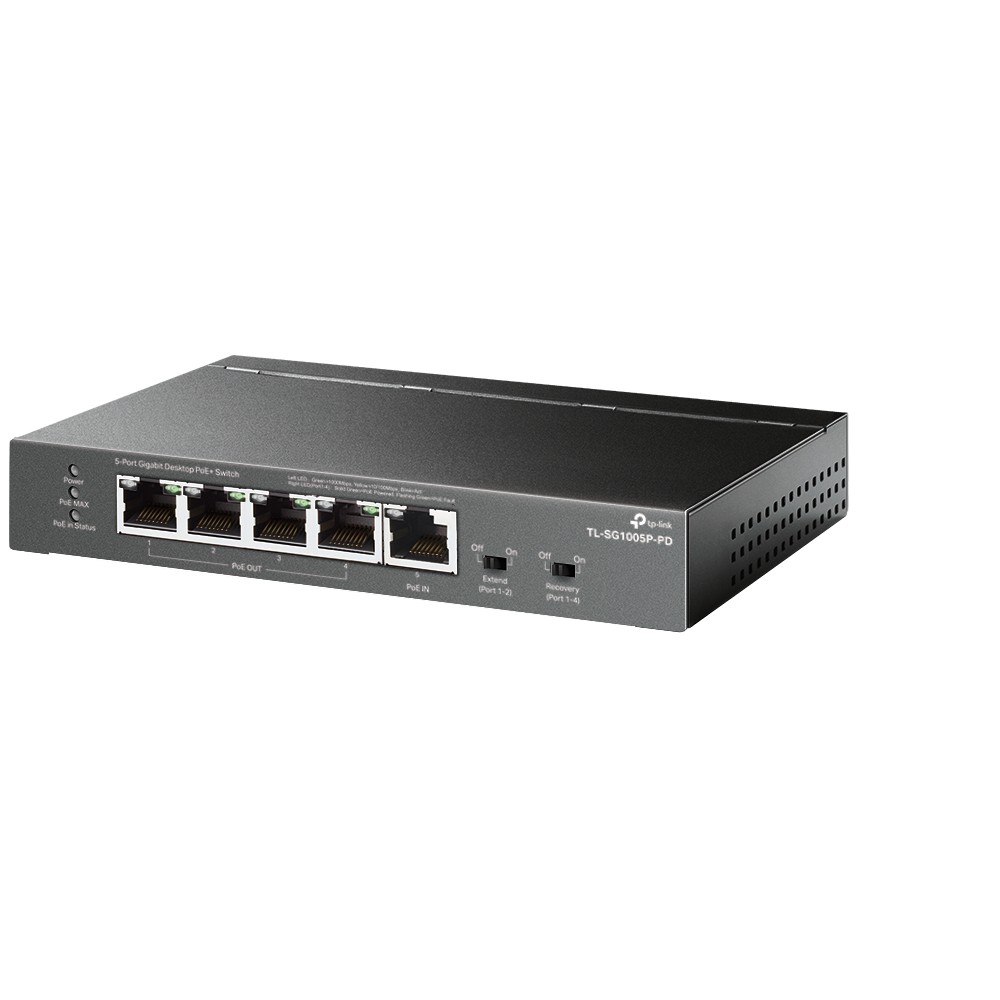 TP-LINK Preklopnik SG1005P-PD 5xGE (1xPoE++, 4xPoE+) 2