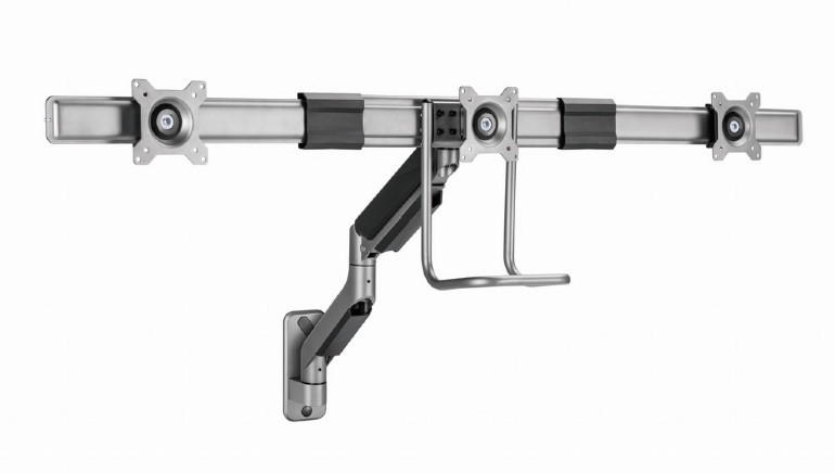 Stenski nosilec za 3 monitorje 17-27" do 6 kg