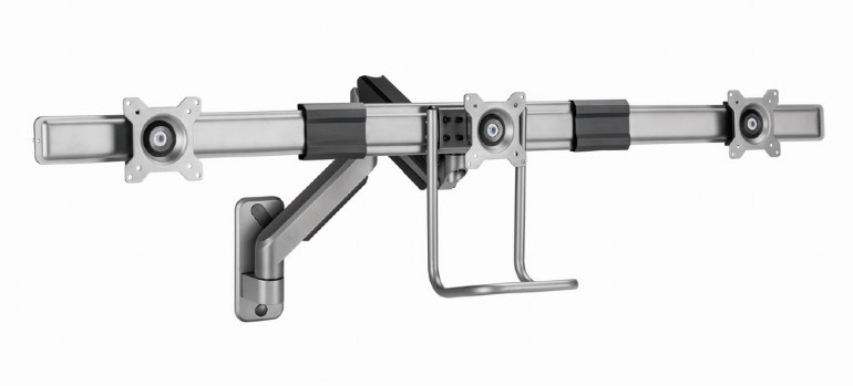 Stenski nosilec za 3 monitorje 17-27" do 6 kg 2