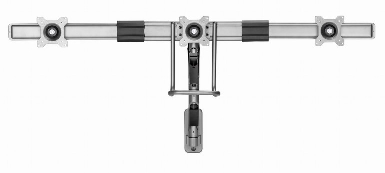 Stenski nosilec za 3 monitorje 17-27" do 6 kg 3