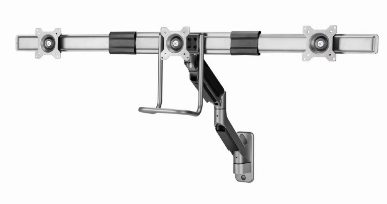 Stenski nosilec za 3 monitorje 17-27" do 6 kg 4