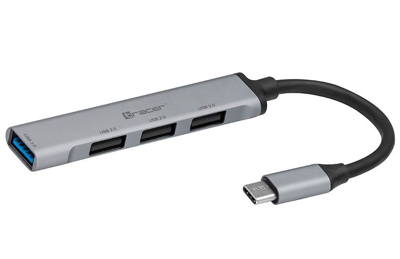 Tracer USB 3.0 HUB H40, 4 vrata, USB-C