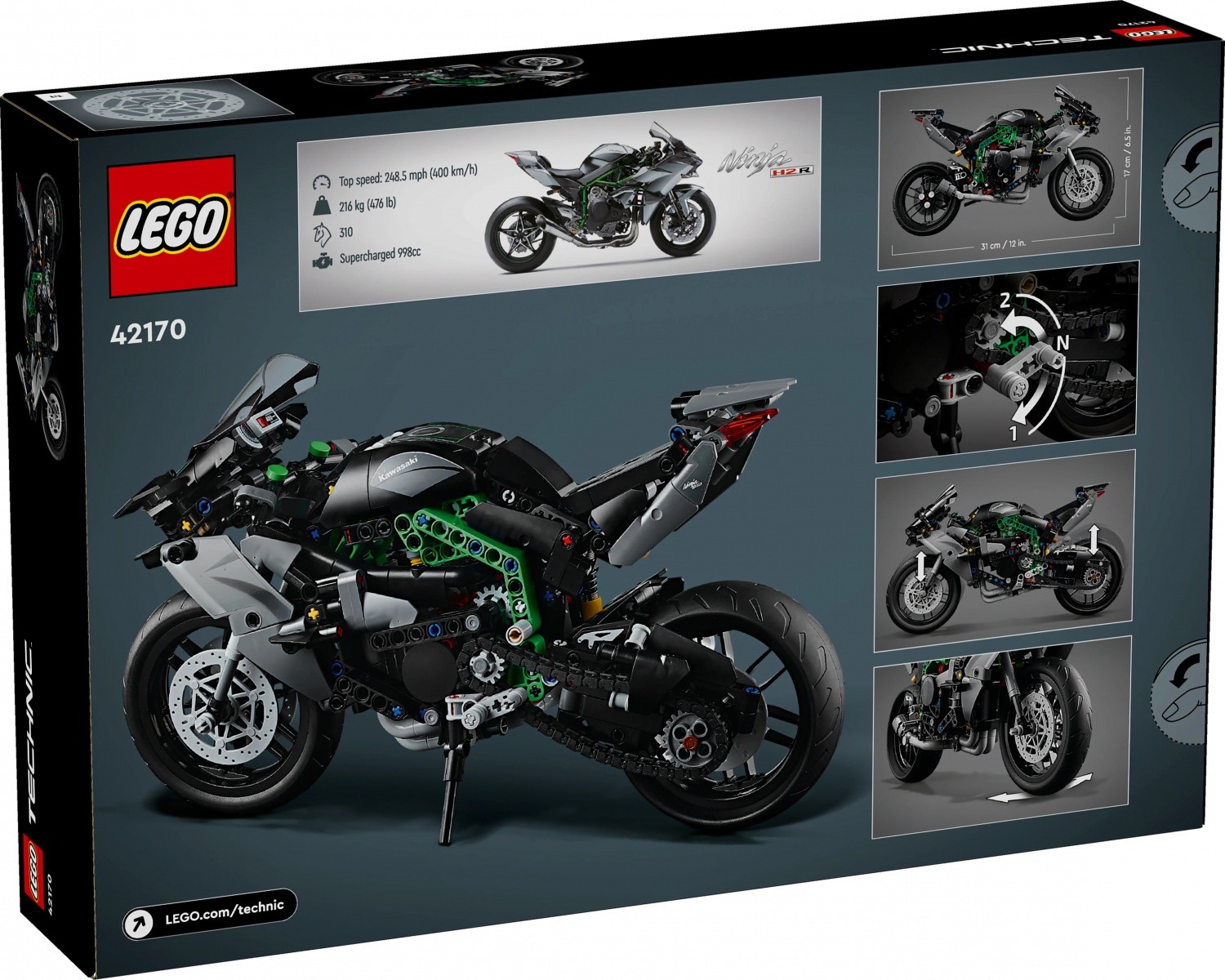 LEGO Technic 42170 Motor Kawasaki Ninja H2R 3