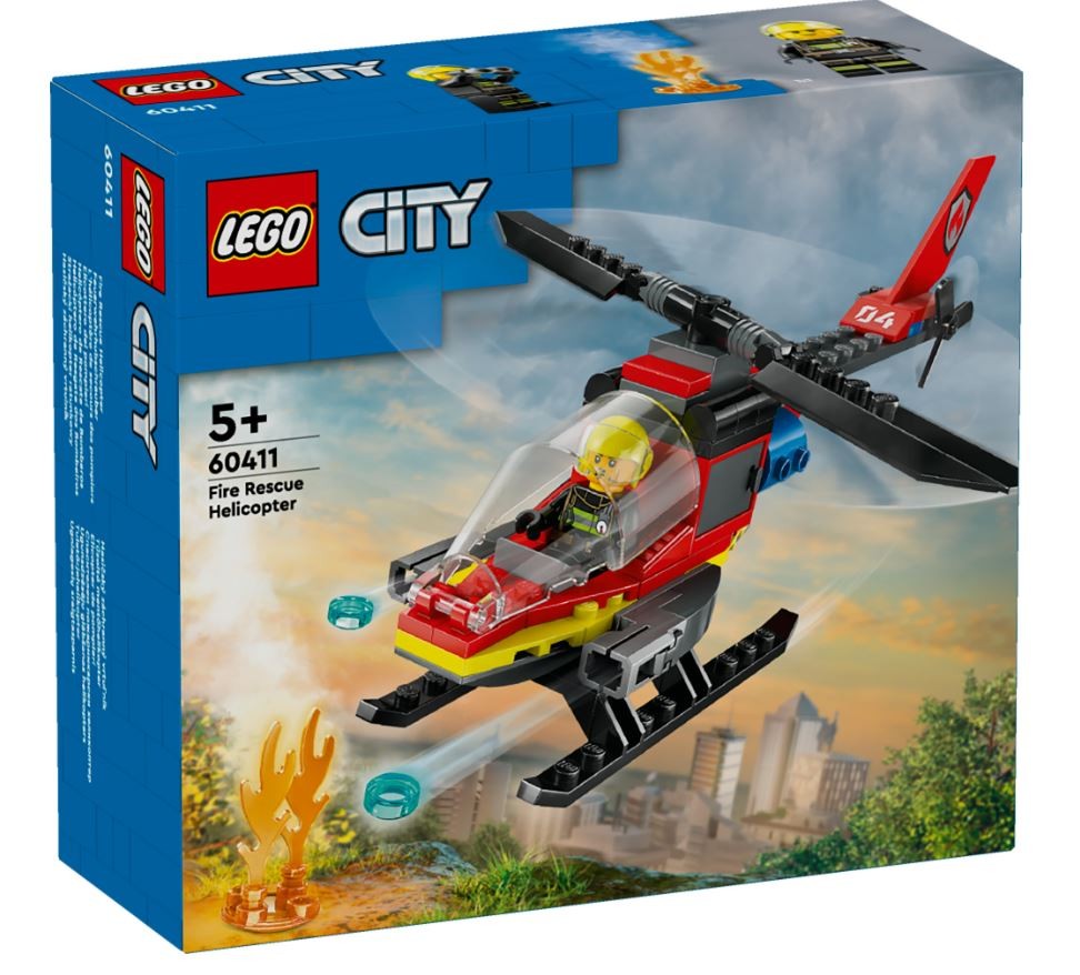 LEGO City kocke 60411 Reševalni helikopter