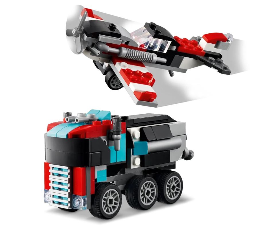 LEGO Creator 31146 Tovornjak s platformo in helikopterjem 8