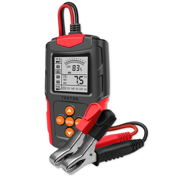 Digitalni tester akumulatorja z LCD, 12V/24V, 3Ah-200Ah