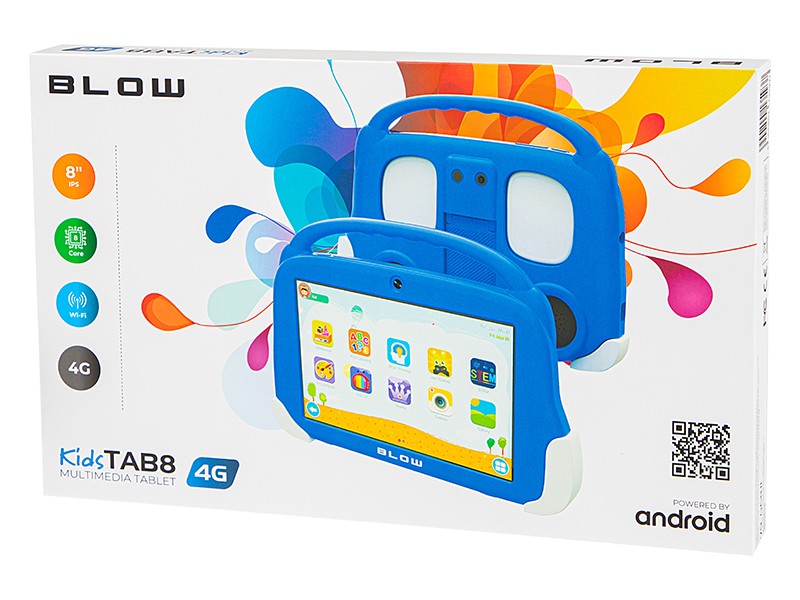 Otroški tablični računalnik BLOW KidsTAB8 4G, 4/64GB, modro etui 7