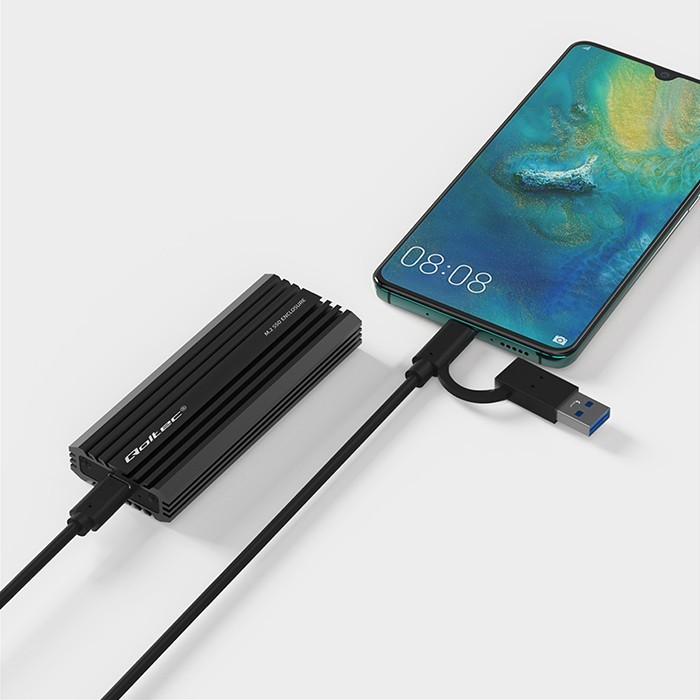 Ohišje za M.2 SSD NV2270, USB-C 5
