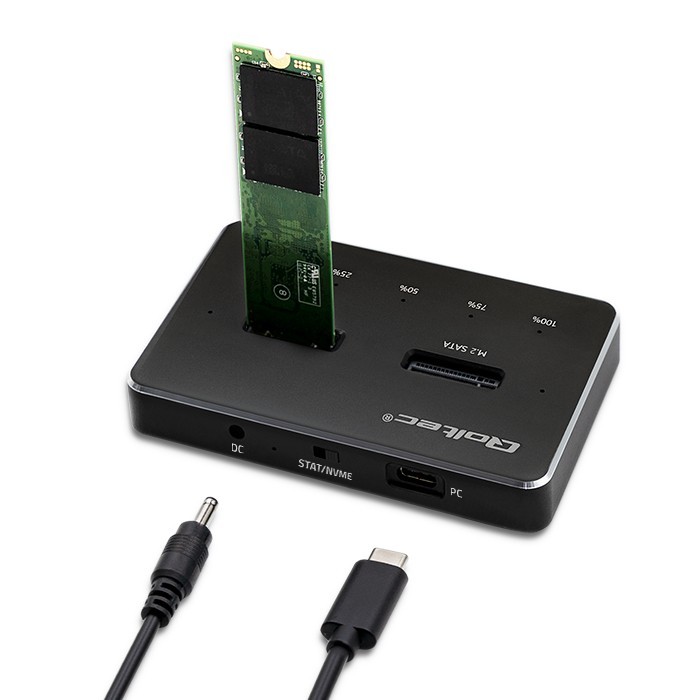 Dvojna priklopna postaja za M.2 SSD diska | NVMe/SATA | USB-C 4