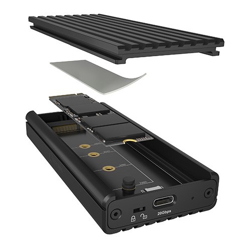 Ohišje NVMe SSD USB 3.2 Gen 2x2, 20 Gbit/s 3