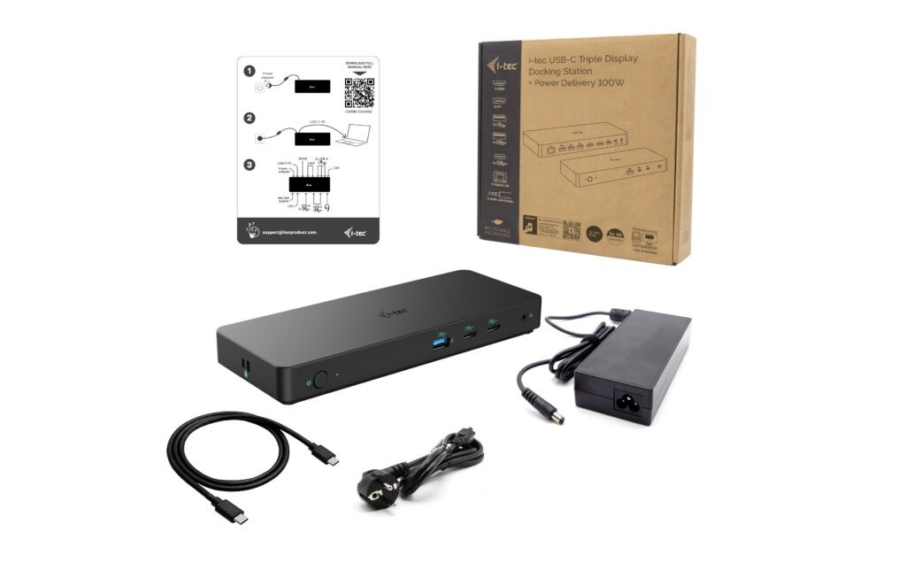Priklopna Postaja USB-C Triple Display, 100W PD 3